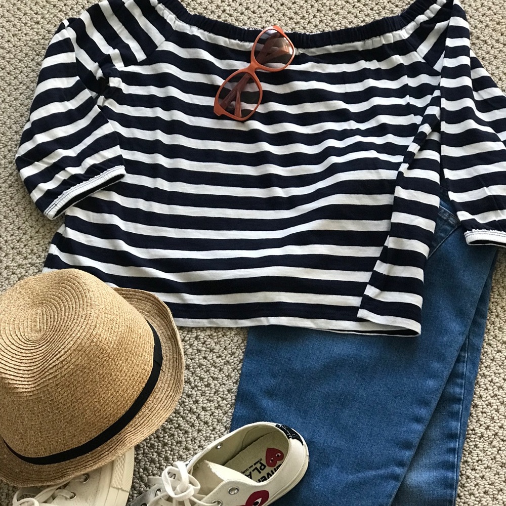 J. Crew off-shoulder sweatshirt